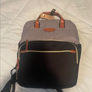 Stylish Black and Gray Unisex  Backpack